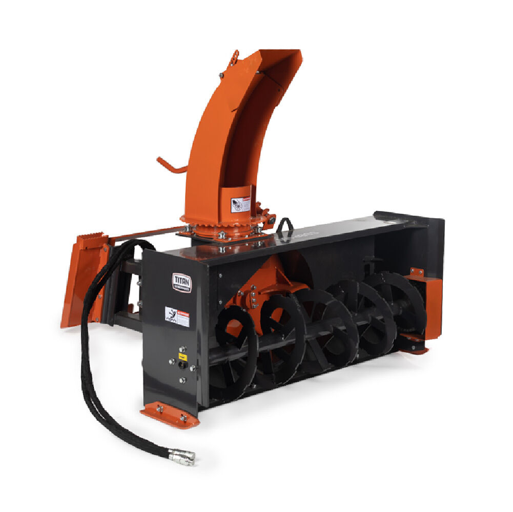 Titan Attachments 5 FT Snow Blower, Category 1, 3 Point PTO Driven, Directional Snow Chute