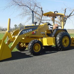 John Deere 210LE Backhoe Skip Loader Skid Steer Tractor Diesel