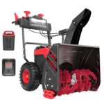 PowerSmart 24-inch 2-Stage 80V Cordless Snow Blower,Battery and Charger Included