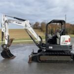 2014 BOBCAT E50 MINI EXCAVATOR,669 HRS, CAB, HEAT/AC, THUMB,48.8HP PRE EMISSIONS